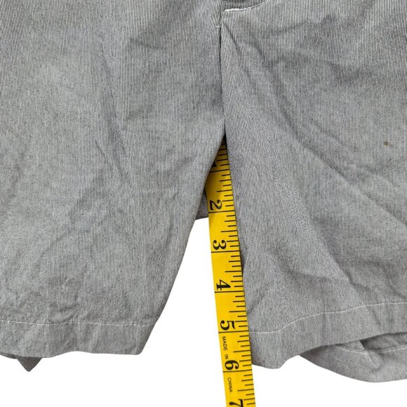 FJ Foot Joy Chino Shorts Mens Grey Flat Front Nylon Stretch 6" Size 32 - Picture 9 of 12
